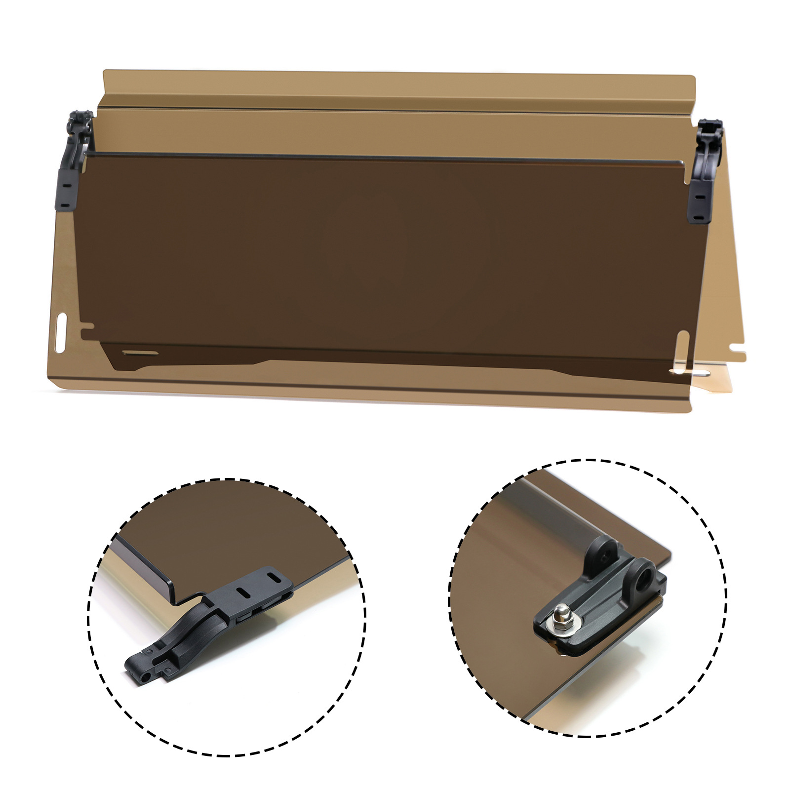 EZGO TXT Hinged Folding Acrylic Windshield 74910-G01 - 5