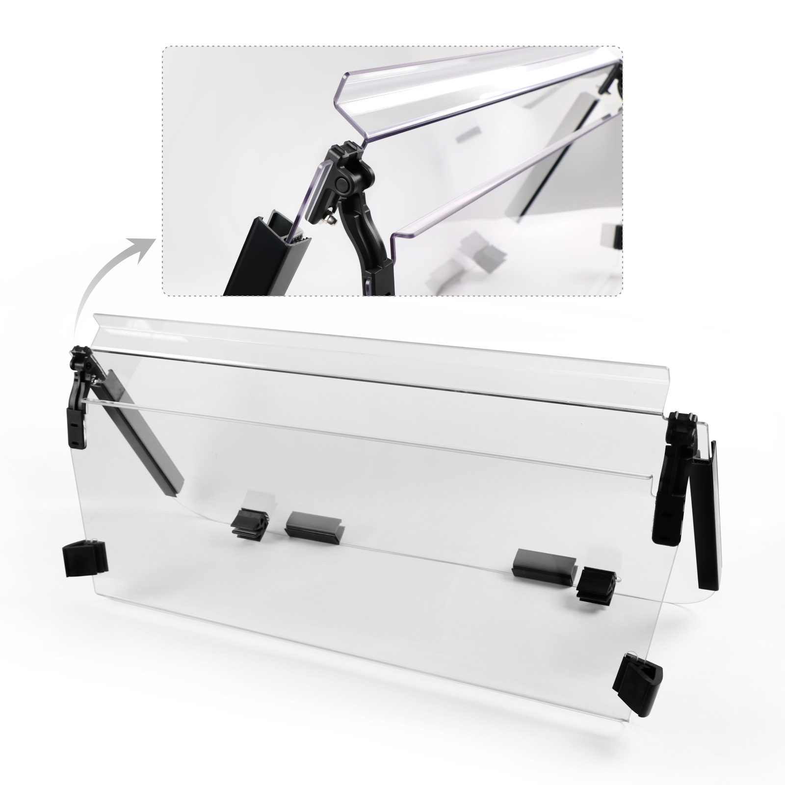 Club Car DS Hinged Folding Acrylic Windshield 102435421 - 2