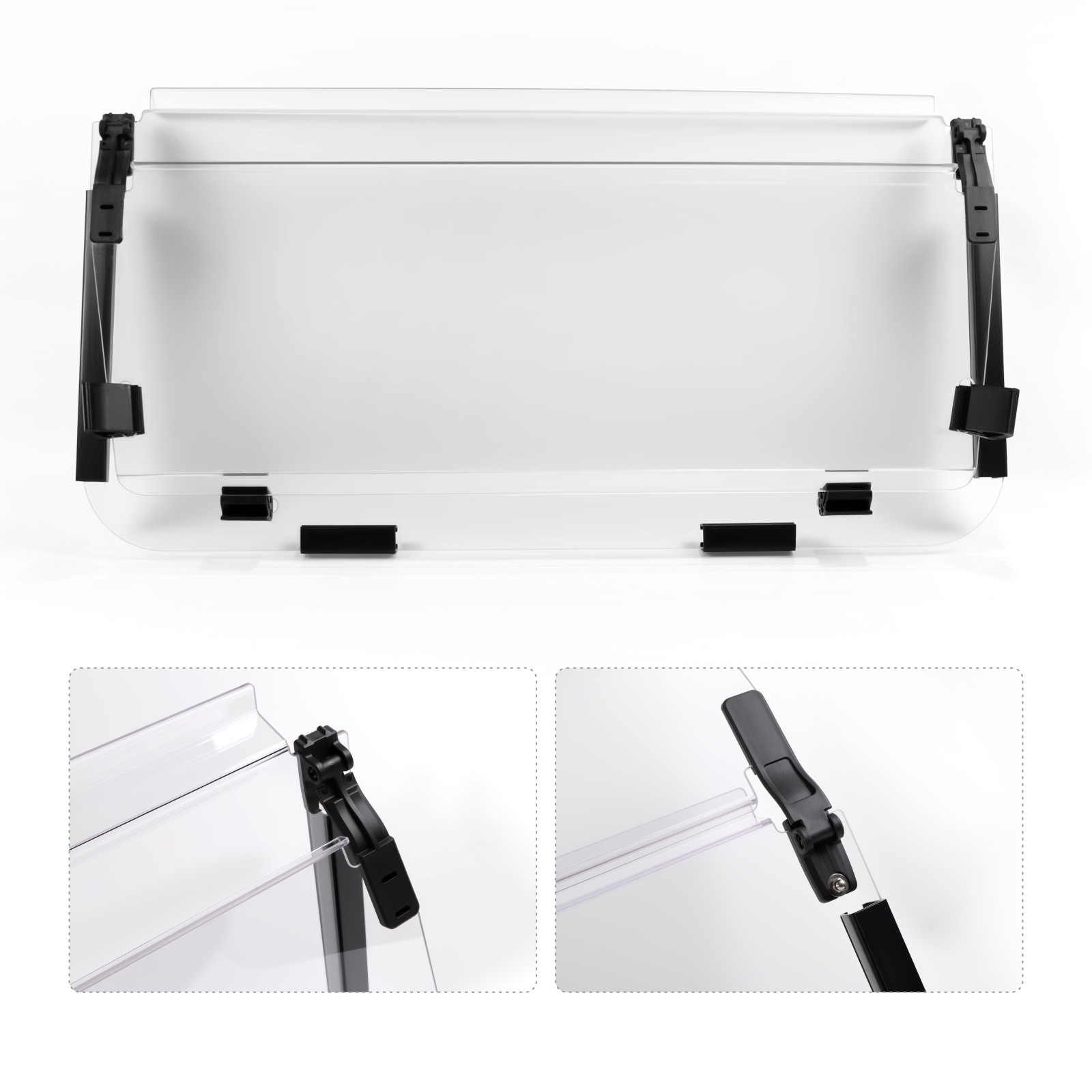 Club Car DS Hinged Folding Acrylic Windshield 102435421 - 3