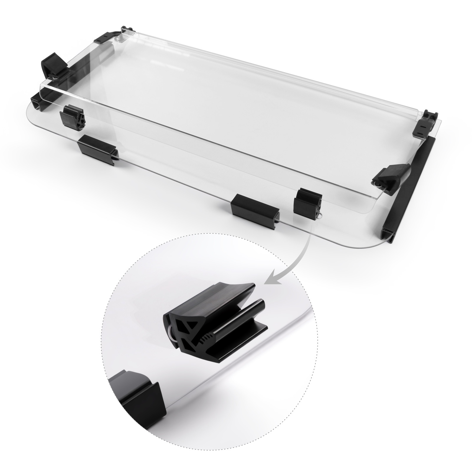 Club Car DS Hinged Folding Acrylic Windshield 102435421 - 4