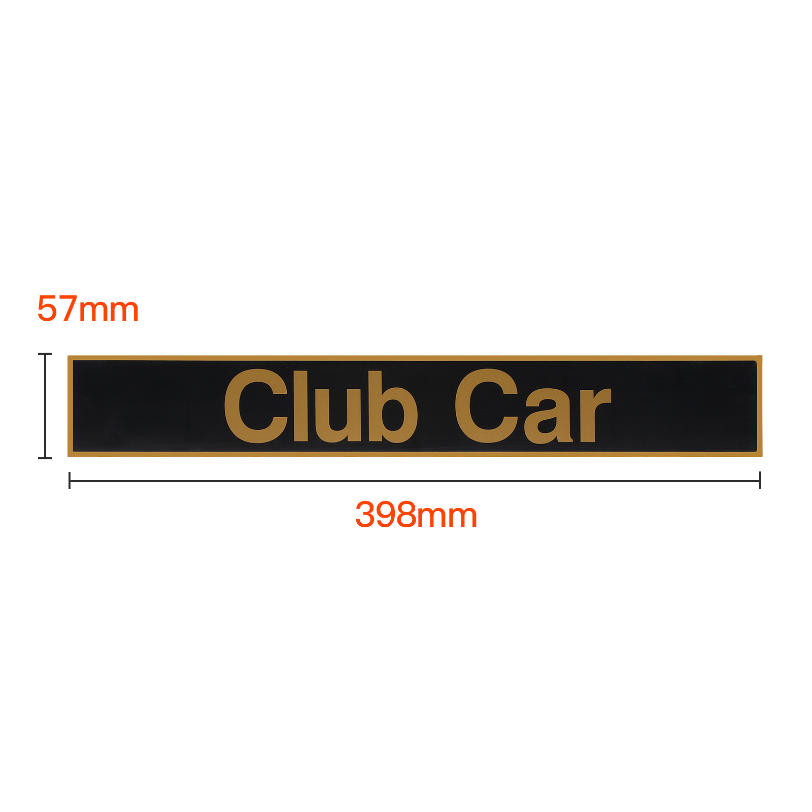 Club Car Front Cowl Logo Emblem Decal 102502601 - 5