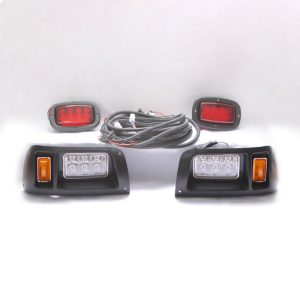 Golf Cart LED Headlight Tail Light Turn Signal Kit Club Car EZGO Yamaha - 1