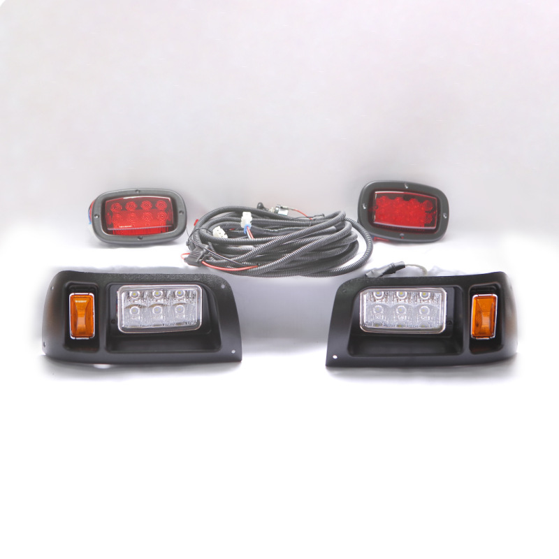 Golf Cart LED Headlight Tail Light Turn Signal Kit Club Car EZGO Yamaha - 1