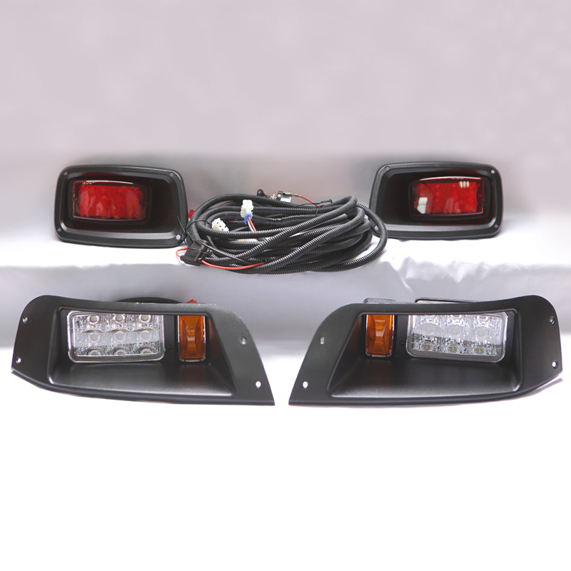Golf Cart LED Headlight Tail Light Turn Signal Kit Club Car EZGO Yamaha - 3