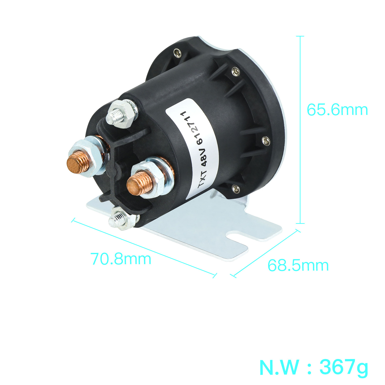 EZGO TXT 48V Solenoid Contactor 612711 Golf Cart - 2