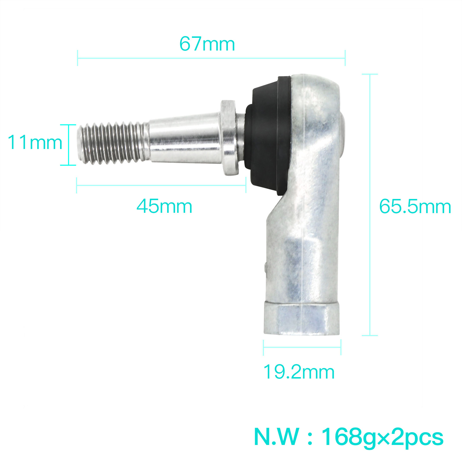 EZGO TXT Tie Rod End Ball Joint 70902-G01 70902-G02 - 4