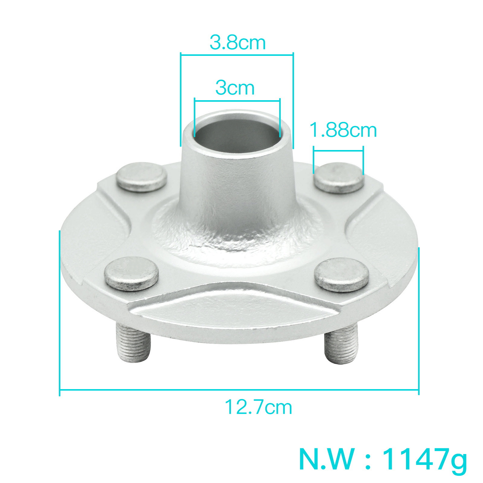 Yamaha Axle Flange Hub JW1-G6542-00 Golf Cart - 4