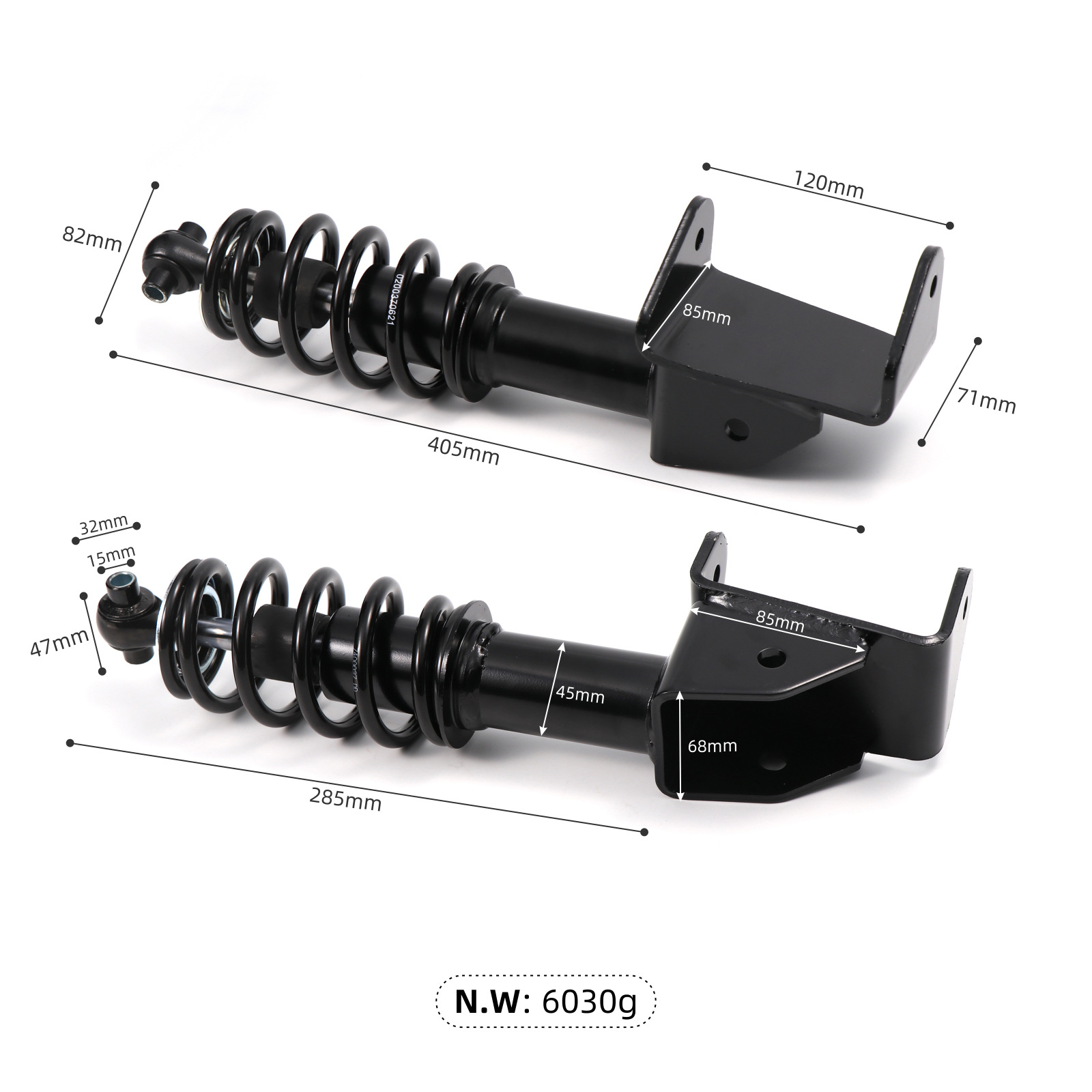 Yamaha Front Shock Absorber JW2-F3390-00 JW2-F3350-00 - 5