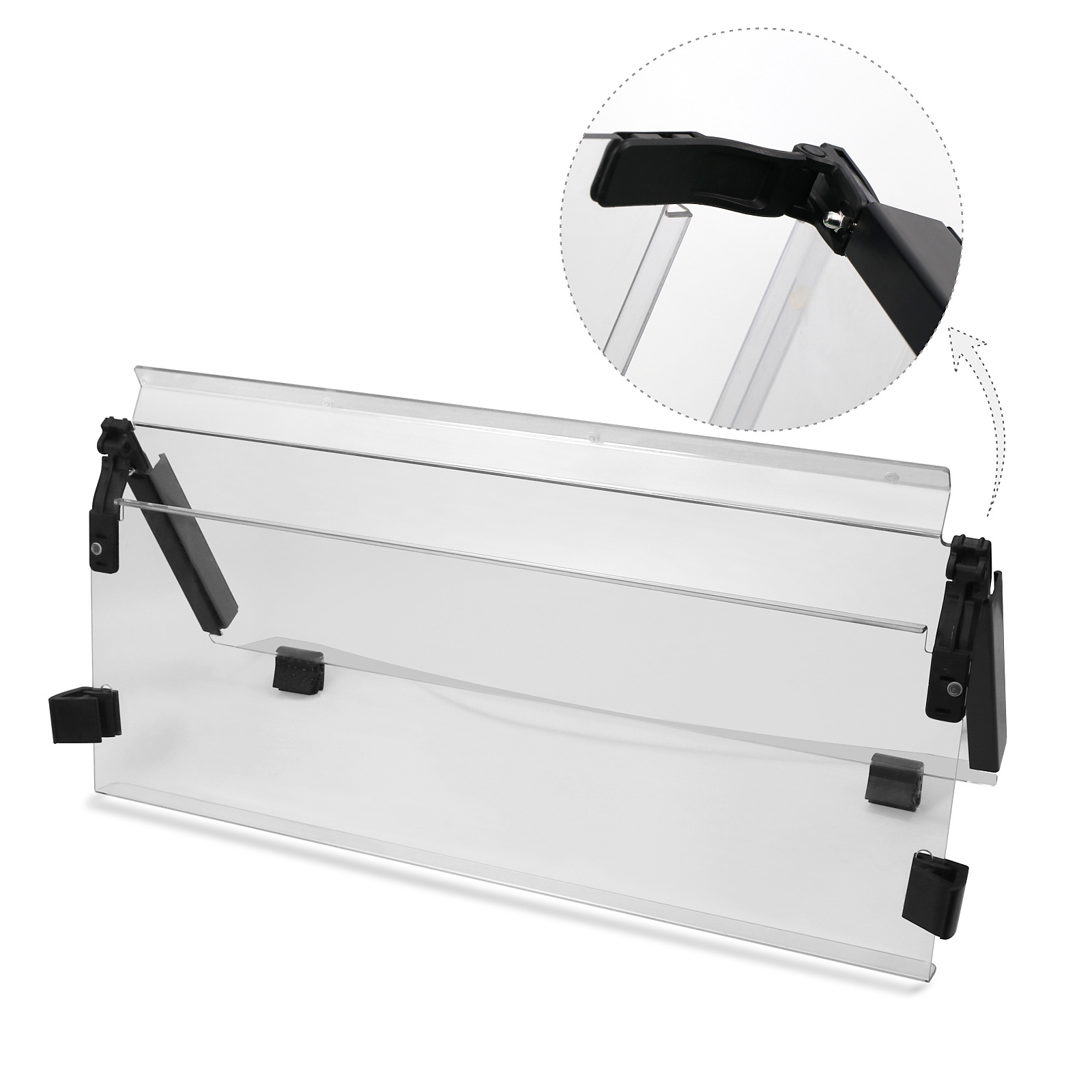 Club Car Precedent Hinged Folding Acrylic Windshield 102525101 - 2