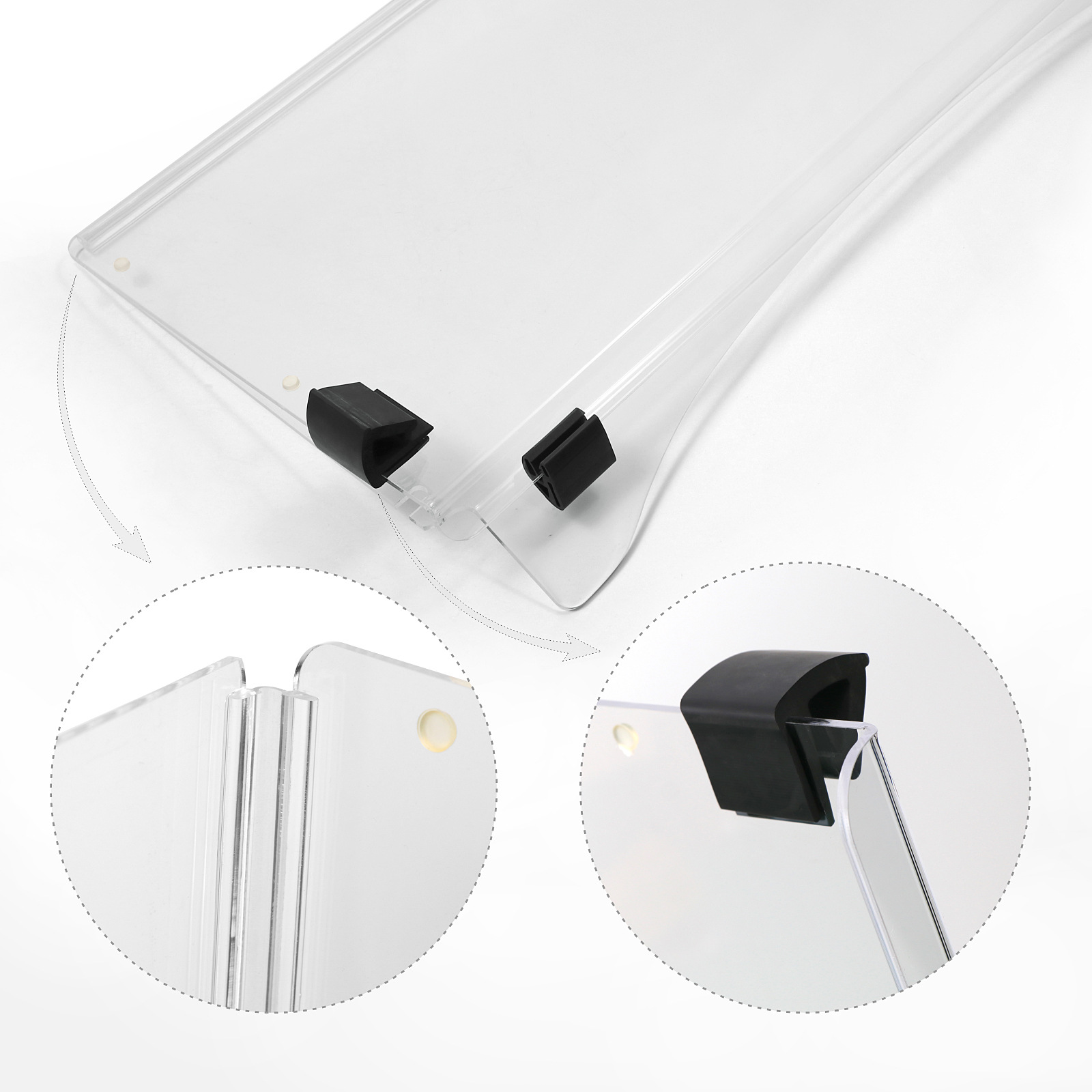 Club Car Precedent Folding Acrylic Windshield 102525101 - 3