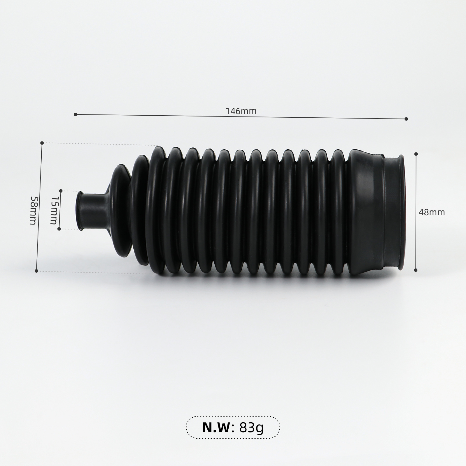 Club Car DS Steering Gear Boot Dust Cover 1013035 Long Version - 4