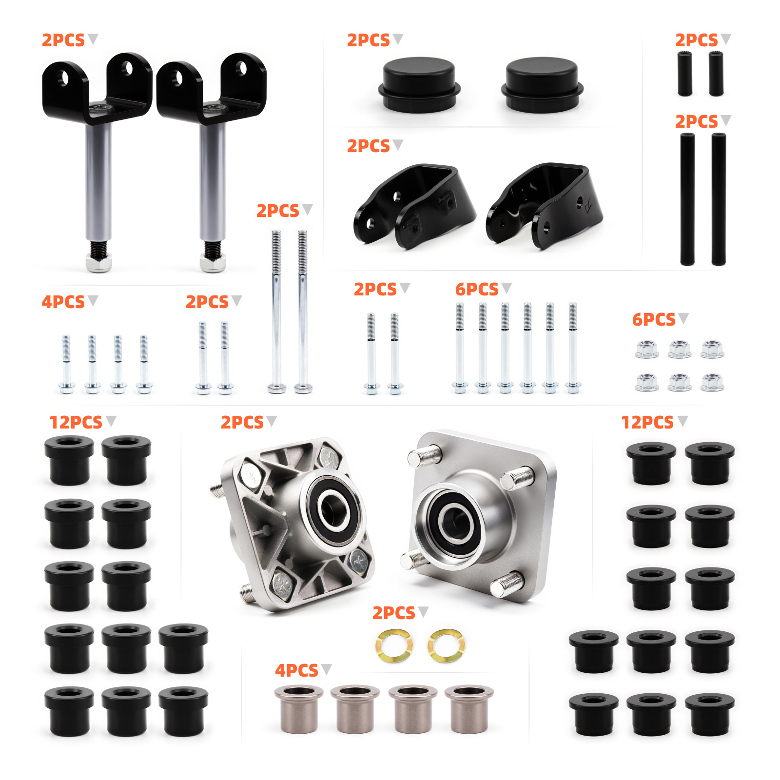 Club Car Precedent Front Axle Bearing Housing Kit 102357701 - 2