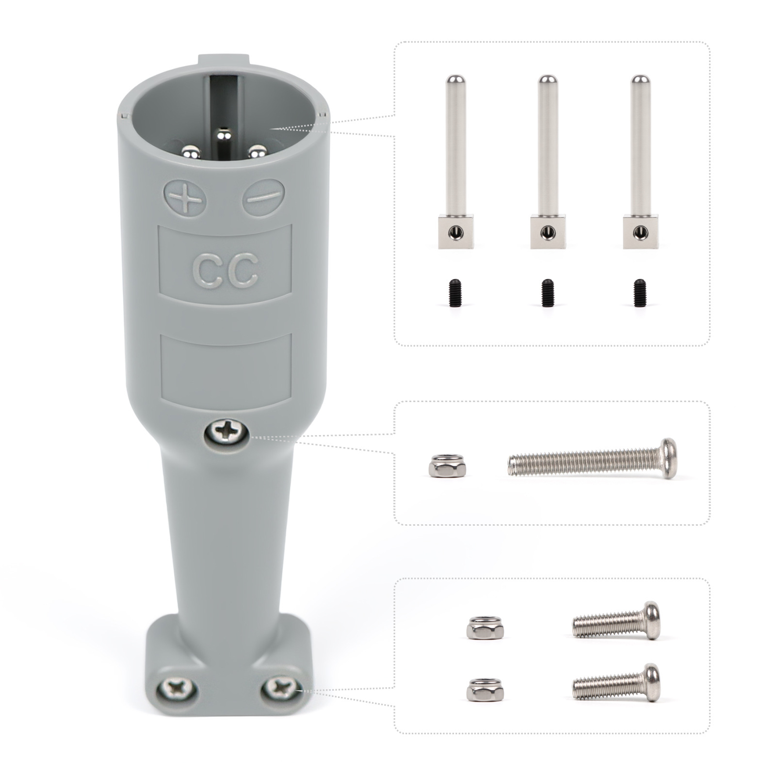 Club Car DS Precedent Gray Charger Plug 101828901 - 2