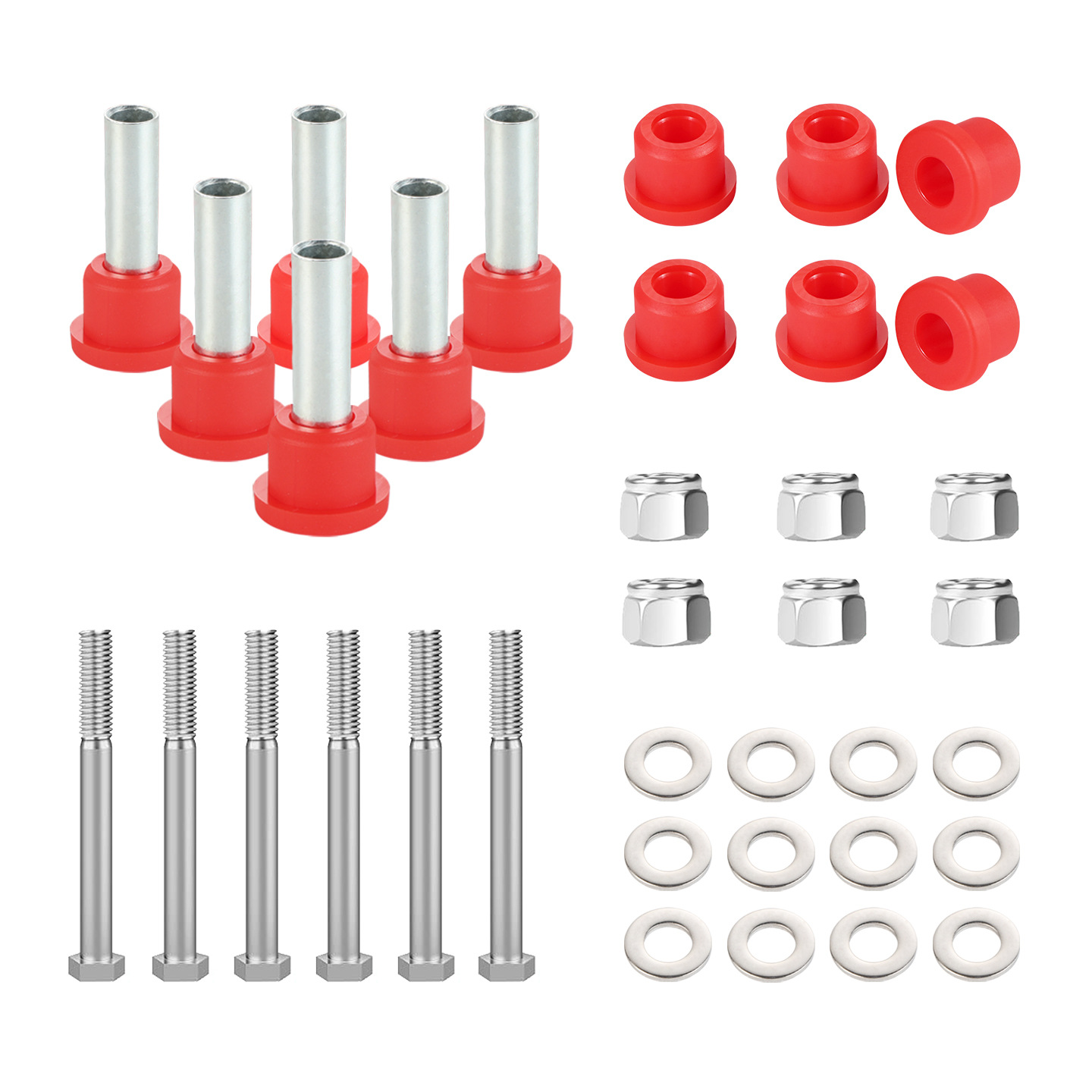 EZGO TXT Red Front Leaf Spring Bushing Kit 70289-G02 - 4